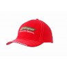 Cap - mod. 4097:Red, Cotton, White